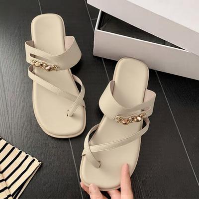 Mode Dames Slippers Flats Mode Clip Teen Schoenen Jurk Designer Vrouw Sandalen Nieuw 2025 Zomer Luxe Slides Merk Flip Flops Mujer