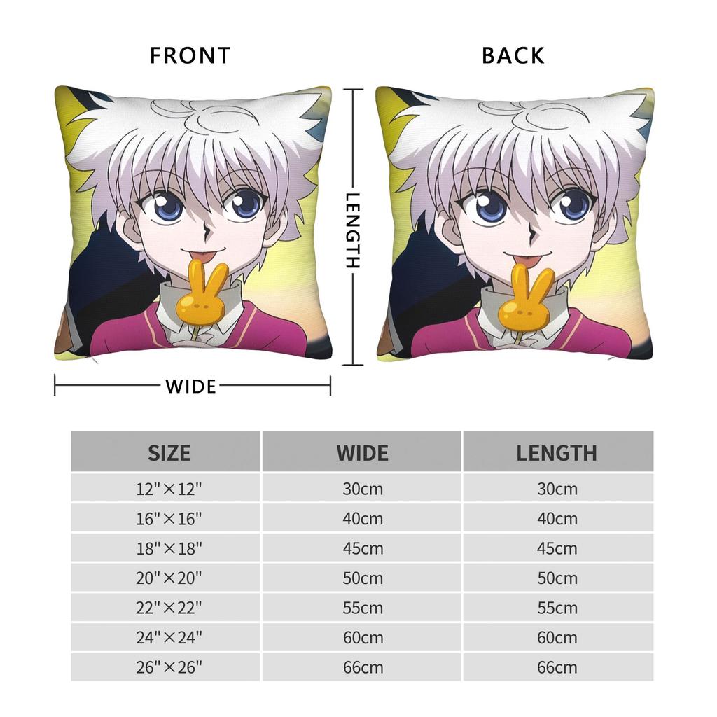 Anime Killua Zoldyck Pillow Case Funny Pillow Cover Custom Pillowcases For Office Car Home Decor