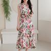 Morris Coming Home Women Camellia Flower Sleeveless Dress M2605op058b