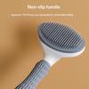Factory Custom Dog and Cat Hair One Key Remove Hair Comb Pet Massage Shedding Remover Pet Self Cleaning Cat Grooming Brush
