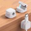 Magnetic Cable Organizer Desktop Wall-mounted Mobile Phone Data Cable Charging Cable Storage and Fixation Device, Plug Hook Fairie
