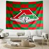 1PC Green And Red Soccer Emblem Printed Tapestry Room Decoration Wall Hanging for Living Room Bedroom, dormitory, Birthday and Christmas gifts