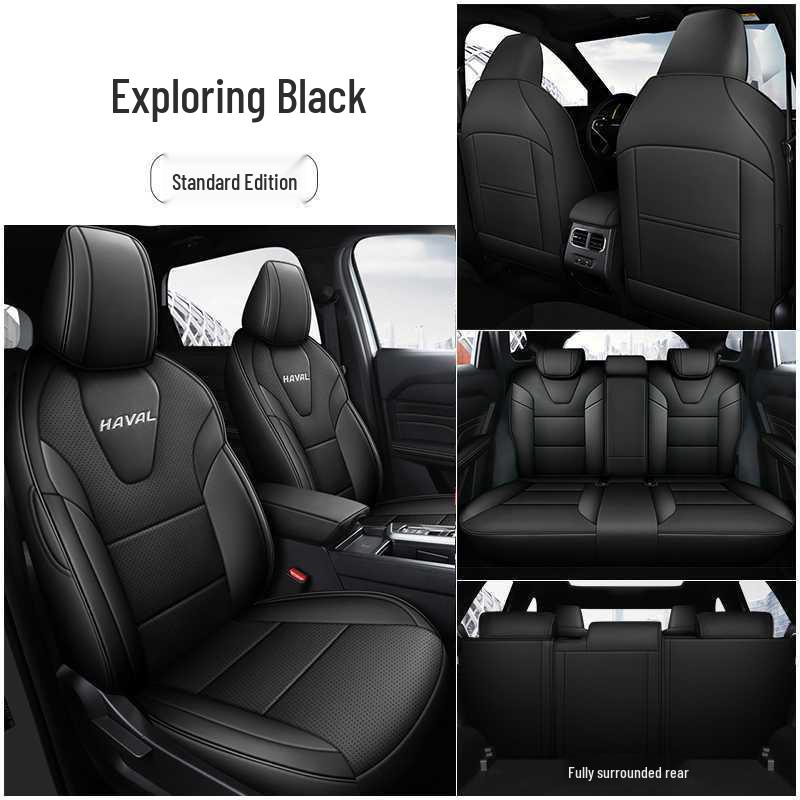 Universal Perforated Leather Car Seat Cushions for Haval H6L, All-Season, Full Surround, Fits 26 Models