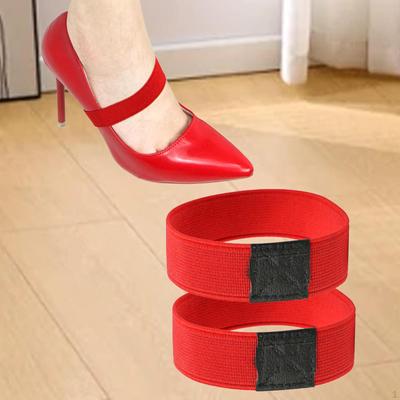 2 Piezas Bandas Elásticas para Zapatos para Mujeres Niñas Correa para el Tobillo Cordones Antideslizantes