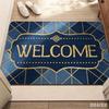 Luxury Gold Glitter Chevron Welcome Doormat Black Shimmer Wave Front Door Mat Elegant Accent Rug Decorative Floor Carpet