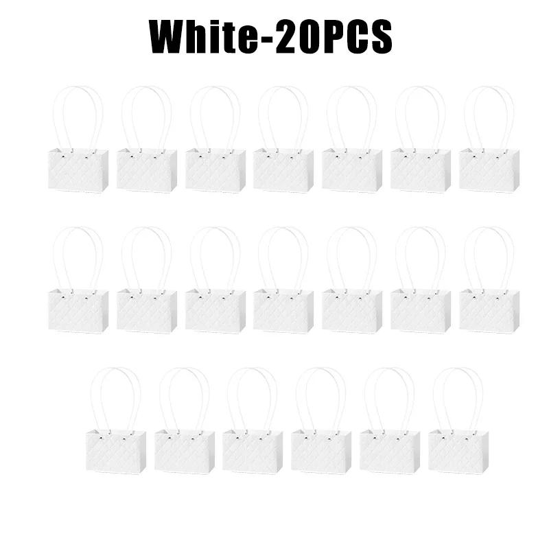 Flower Gift Bags Paper Bouquet Bags Rectangle Flower Box for Arrangements Bouquet Box with Handles Florist Supplies for Wedding