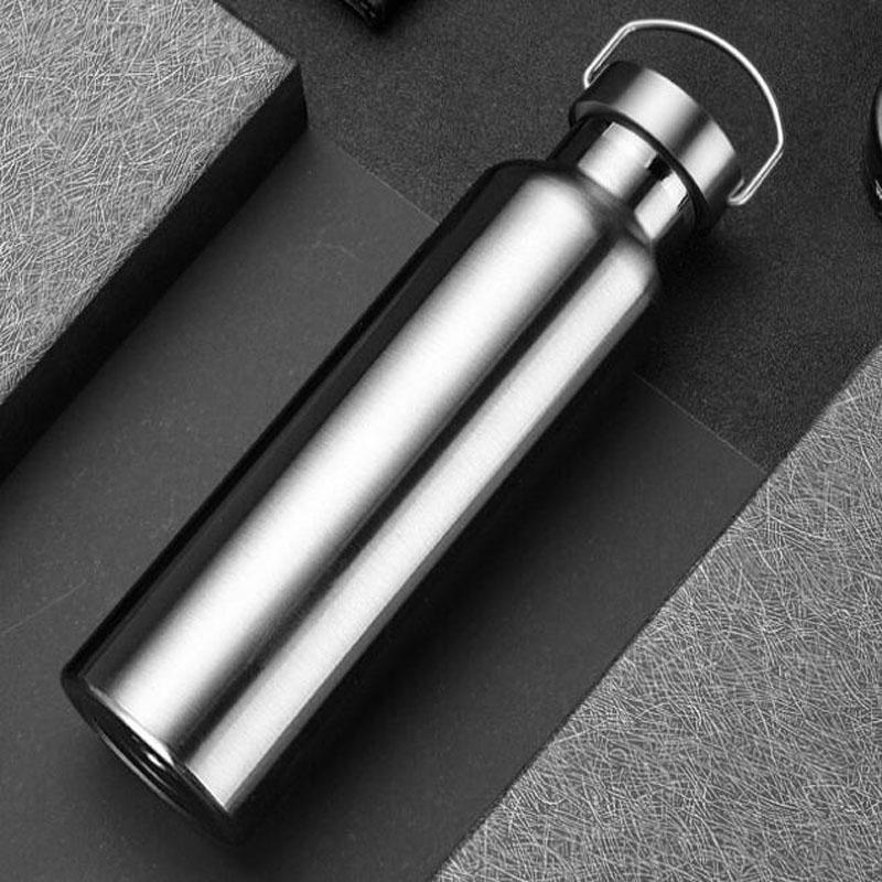 600ml Large Capacity Sports Water Bottle Portable Design Stainless Steel Thermos Bottle Vacuum Flasks