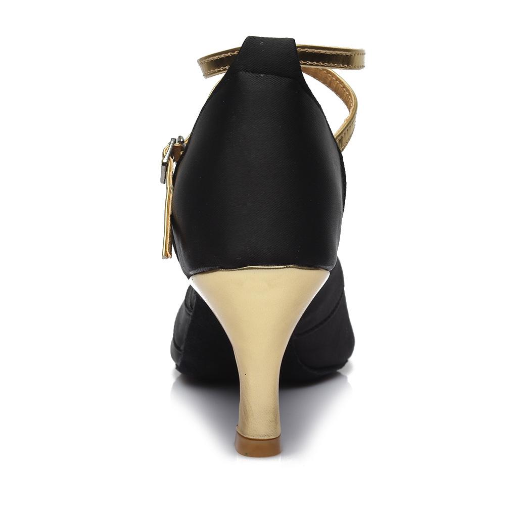Women Girls Ballroom Dance Shoes Latin Salsa Performance Dance Shoes Heeled 7CM