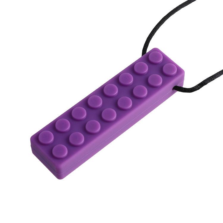 Baby Silikon Beißring: Regenbogen-Bausteine & Kauspielanhänger