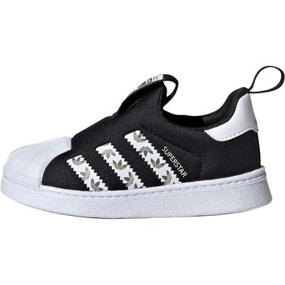 Originals SUPERSTAR 360 Bequem Abriebfest Niedrig geschnitten Kleinkinderschuhe Schwarz Weiß Säugling und Kleinkind JH6499