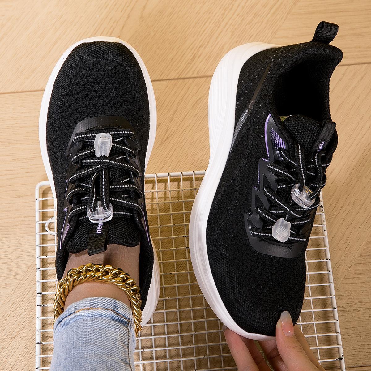 

2025 spring and autumn women s shoes running shoes middle school students lightweight breathable fly-woven casual shoes couple shoes travel shoes sp 35