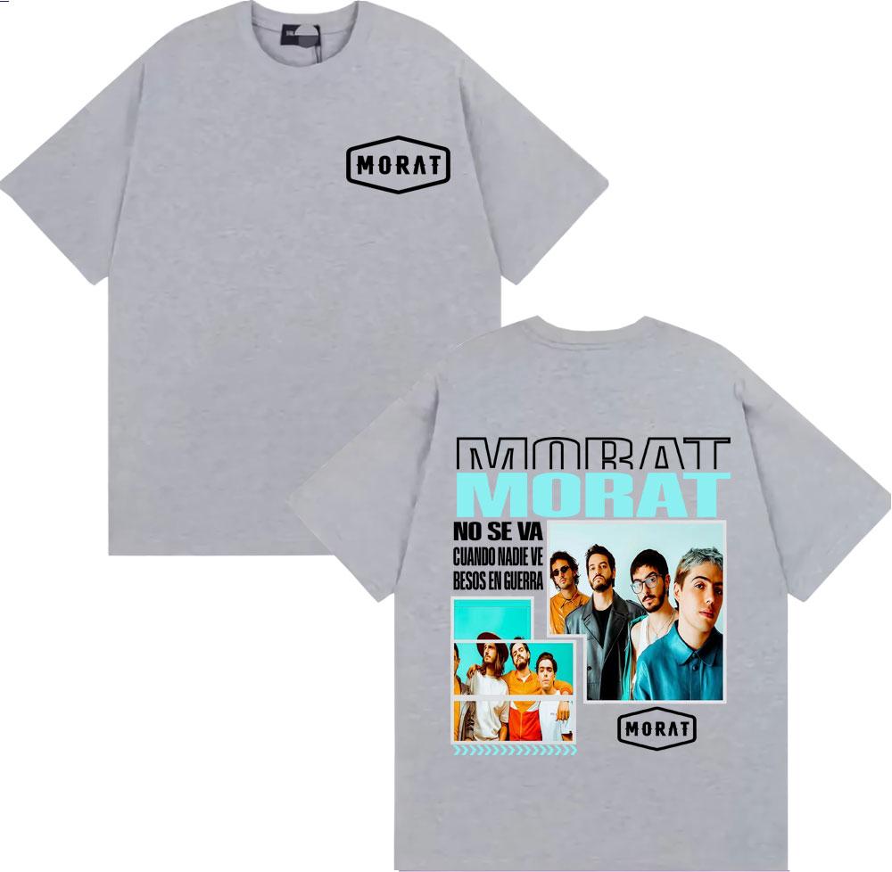 Band Morat Asuntos Pendientes Album Tour T-Shirt Unisex Harajuku Streetwear Oversize T-Shirts Vintage Mode Lässiges T-Shirt