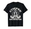 Coffee and Dachshund Coffee Drinking Dog Owner Lover T-Shirt