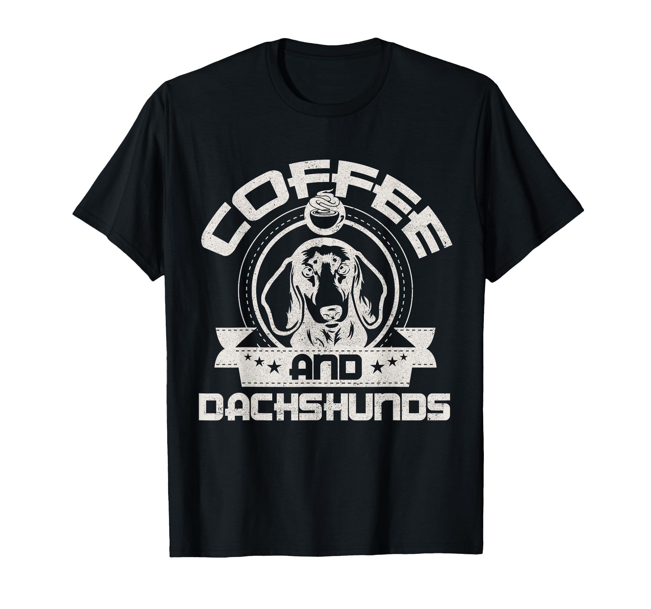 

Coffee and Dachshund Coffee Drinking Dog Owner Lover T-Shirt