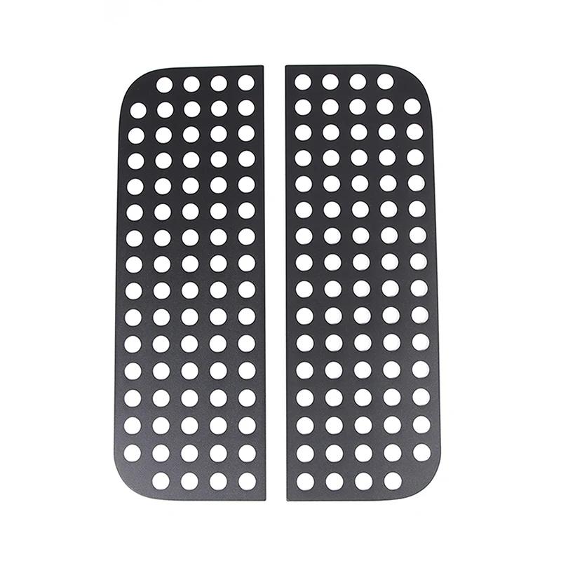 

For INEOS Grenadier 2020-2026 Aluminum Alloy Car Rear Window Glass Honeycomb Protection Panel Cover Decorative Accessories чёрный