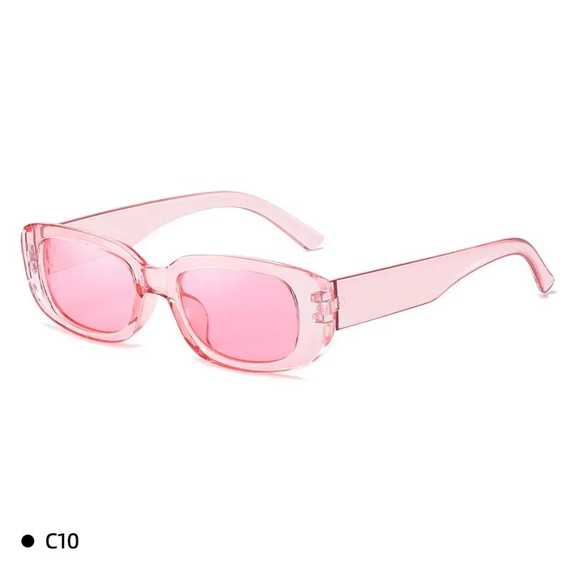 New Vintage Oval Sunglasses Woman Luxury Brand Small Rectangle Sun Glasses Female Small Ellipse Eyewear Uv400