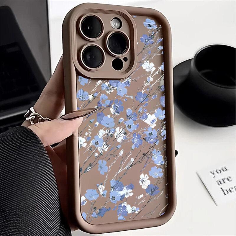 Small Flower Rose Case for Motorola Moto Edge 40 Neo 50 Fusion Pro G85 G54 5G G34 G24 G14 G32 G52 E32 Cover Soft Couqe Silicone