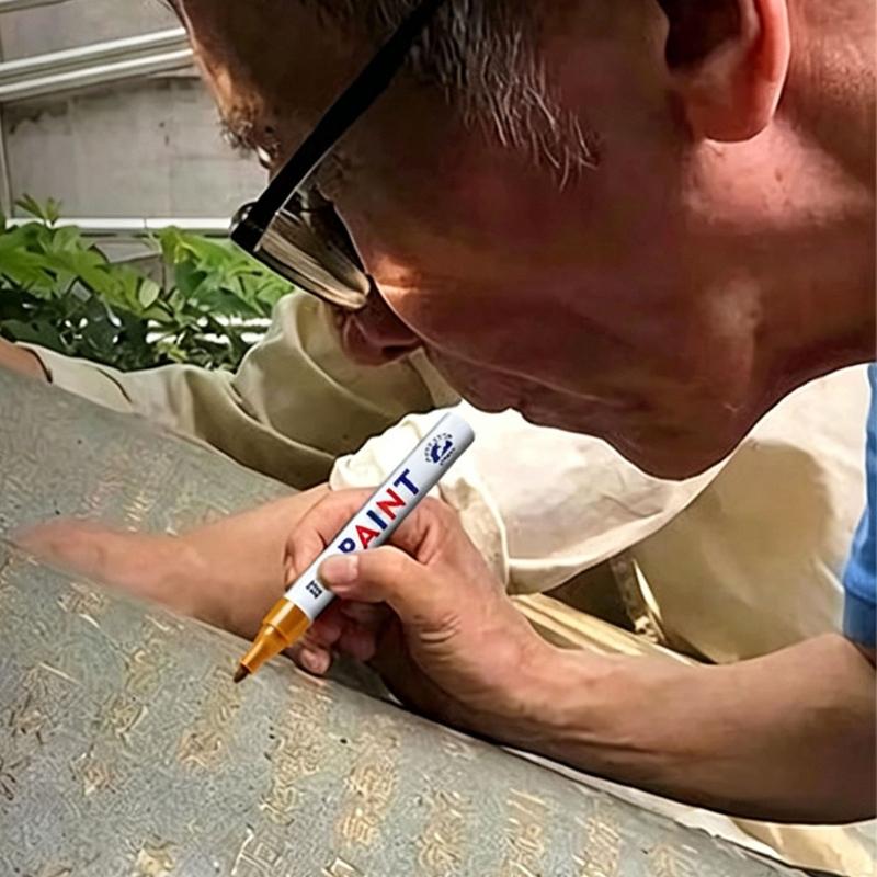 Stone Inscription Pen Fade And Water Resistance Stone Paint Marker For Outdoor Gravestones And Tombstone Restoration