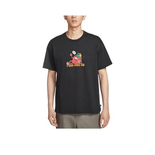 

Nike Fashion Cartoon Anime Crew Neck Short Sleeve T-Shirt for Men XS чёрный