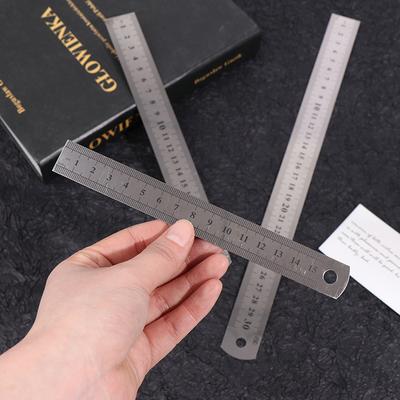 3Pcs Stainless Steel Ruler For Engineering School Office 15Cm/20Cm/30Cm