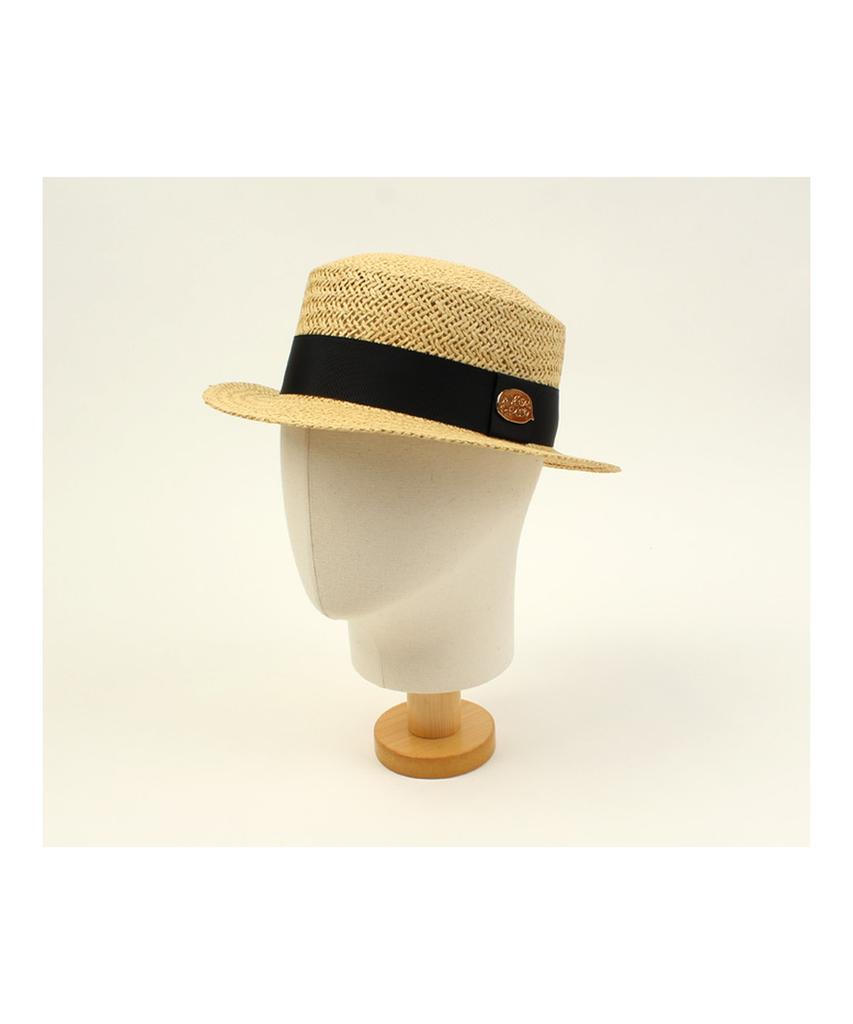 Beige Flat Short Panama Hat