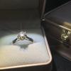 Anello in Oro Puro 18K per Donna Anelli con Moissanite Naturale e Pietre Preziose Bellissimi Gioielli Accessori Matrimonio per Coppie Nuova Tendenza 2023