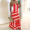Womens Tie-Dye Beach Pullover Maxi Boho Sundress Ladies Loose Long Slip Dress