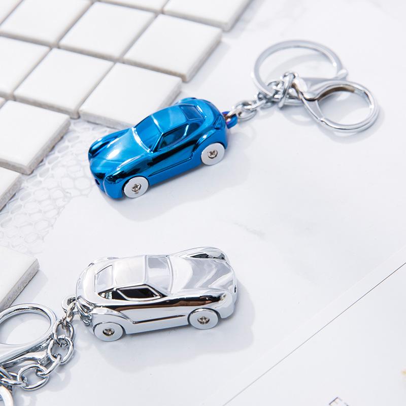 Creatief Mini Auto Model Metalen Sleutelhanger - Cadeau voor Kinderen