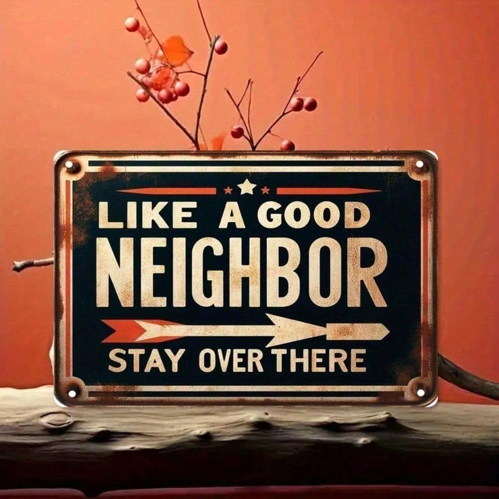 Vintage Rustic Metal Sign 12x8 Inch, Funny Wall Decor for Home Office Bar Garage, Indoor Outdoor Metal Art Plate
