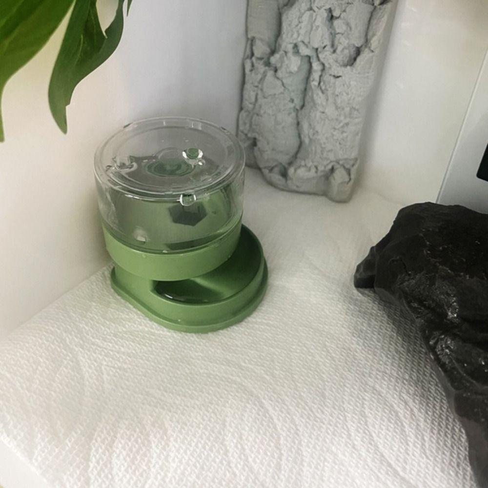 Anti-slip Base Reptiles Water Feeder Detachable Turtle Water Bowl Reptile Water Dispenser  Snakes