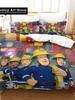3D Cartoon Fireman Sam Toys Duvet Cover Set Comfortable and Warm Bedding Set for Decorating Your Bedroom and Enhancing Home Life