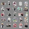 50 Death Doodle Cartoon Japanese Comic Peripheral Guka DIY Skateboard Mobile Case Suitcase Stickers Waterproof
