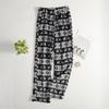 Women Pajama Pants Plush Sleep Pants Soft Elastic Waist Pajama Bottoms Patterned Pants With 2 Pockets