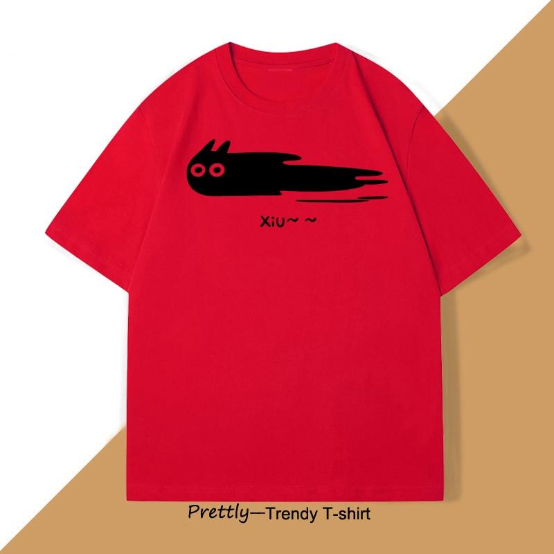 

Funny Cat T Shirt for Men Women Summer Cotton Short Sleeve Tshirt Unisex Round Neck Funny Cat Lover Tshirt Loose Clothing Tees S