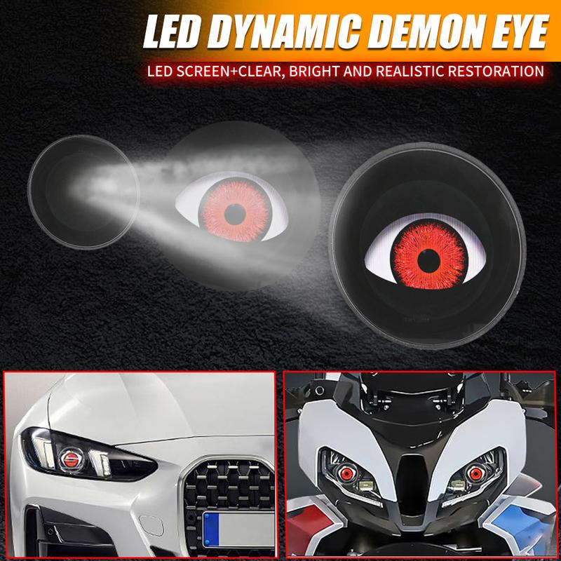 Wireless Control Car Devil Eyes Dynamic Adjustable Eye Pattern Demon Eye Car Headlight 12-36V Fog Lights DRL Car Accessories