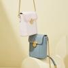 Single-shoulder Light Luxury, Trendy Spring Niche Design, High-end Bucket Crossbody Bag, Women's Leather