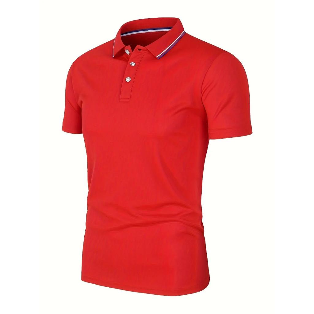 STORN Hot Sale Men's Summer Casual Breathable Comfortable Polo Shirt Men's Solid Color High Quality Short Sleeve T-Shirt