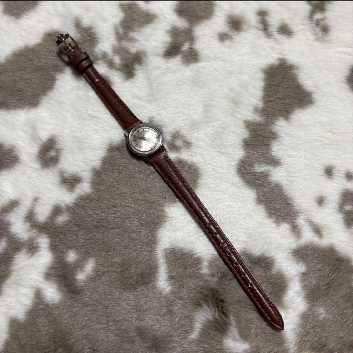 Used Genuine OMEGA Manual Winding DeVille Silver Dial Watch