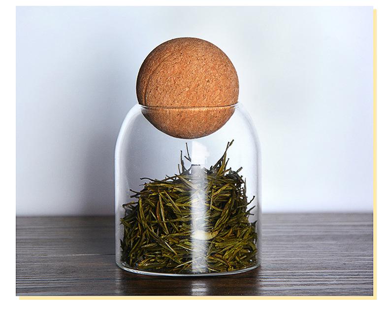 Nordic Transparent Glass Storage Jar - Creative Home & Office Decor for Desk or Wine Cabinet