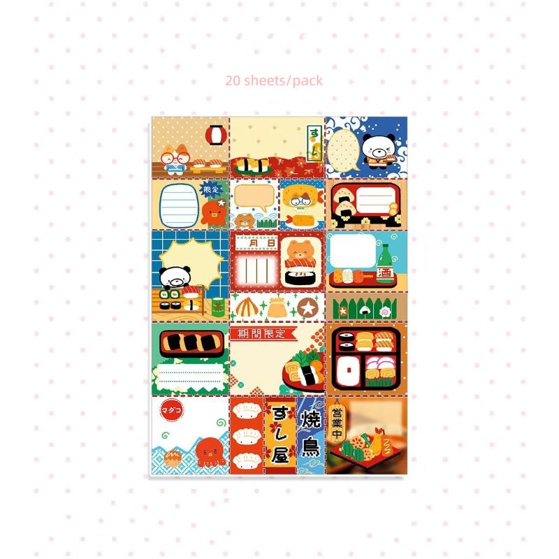 Kawaii Japonský Vintage Showa Styl Kniha Samolepek Roztomilý Deník Scrapbook Dekor Materiál Pouzdro na Mobilní Telefon Papírnictví DIY Obtisky