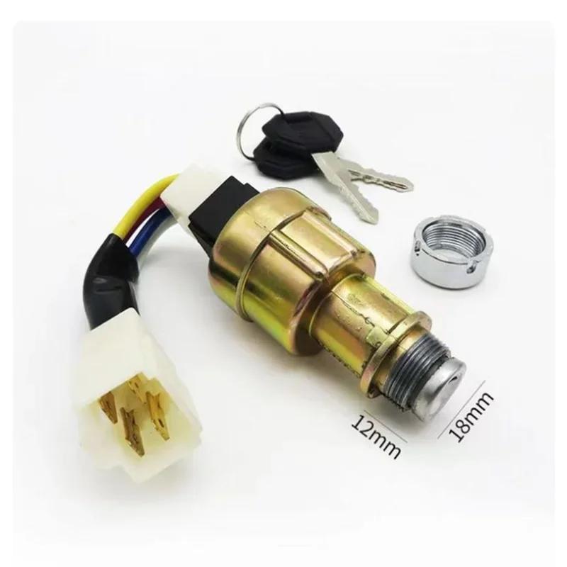 1 SET For Heli Forklift JK411 3/4-wire Start switch Ignition switch Ignition lock high quality Repair tool Forklift accessories