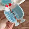 Creative Blue Soda Ice Cream Hair Claw Cute Cartoon Ponytail Hairpin Shark Grip Clip Headwear for Women Girls Hair Accessories