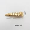 High-Quality Pleated Alloy Geometric Hair Clip - Irregular Shape Hair Accessory