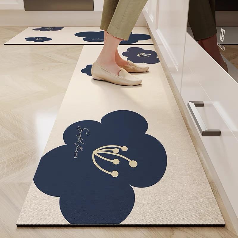 

Modern Simple Long Water-Absorbent Oil-Absorbent Diatomite Floor Mats Restaurant Special Non-Slip Foot Mats 40X60CM(1.3X2FT