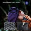 Outdoor Shoulder Strap Mesh Water Bottle Pouches With Double Storage Compartments For Hiking Cycling Small Items Carry