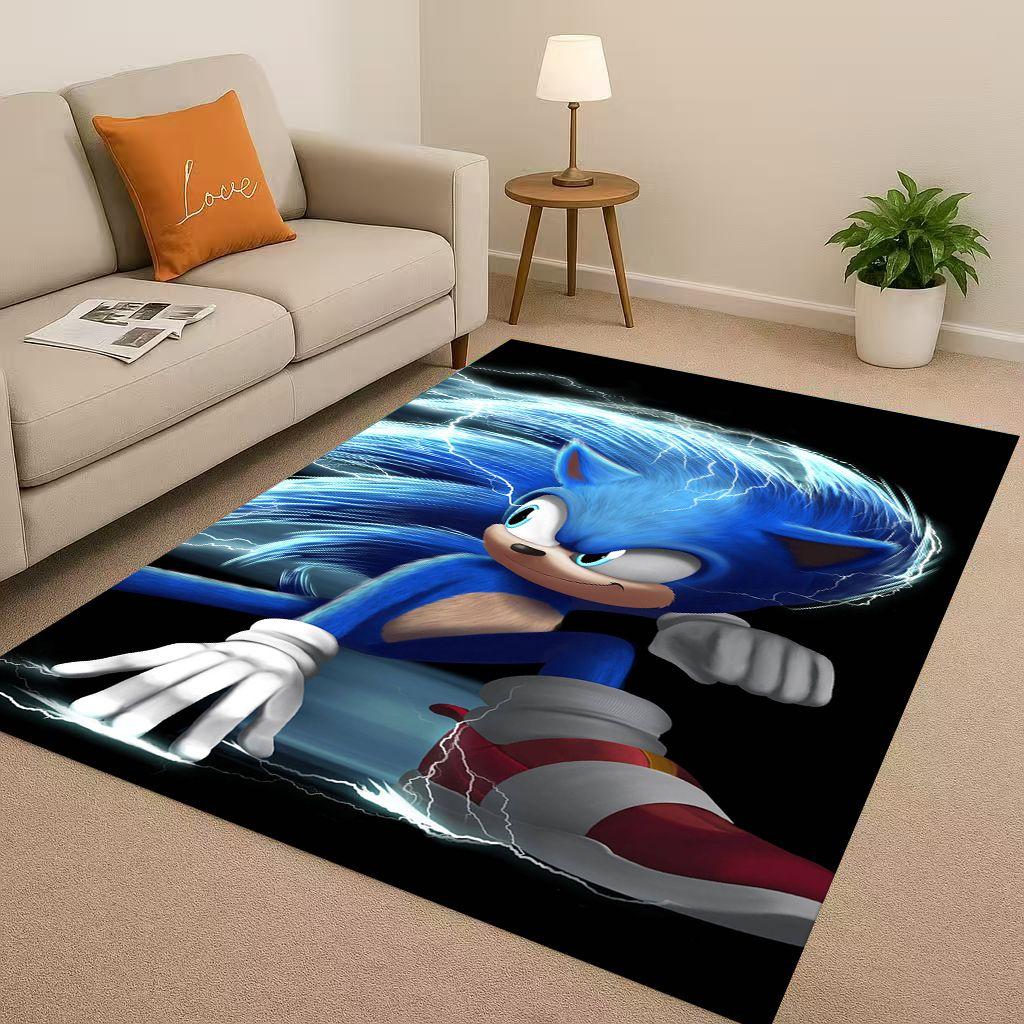 3D S-Sonics Cartoon Living Room Non-Slip Area Rug Soft Carpet for Bedroom Playroom and Sofa , Easy Clean Home Decor Doormat