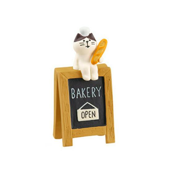 Zakka Japanese Grocery Store Bread Baking Coffee Shop Decoration Resin Figurine Ornament
