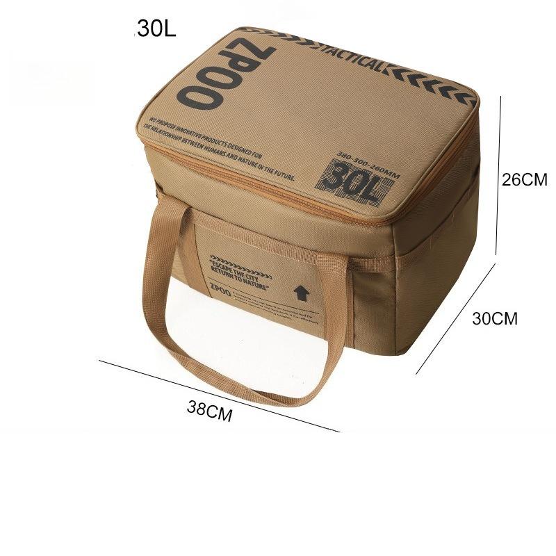 Large Capacity Insulated Storage Bag Waterproof Foldable Box Portable Outdoor Camping Bag for Outdoor Travel Camping Picnic