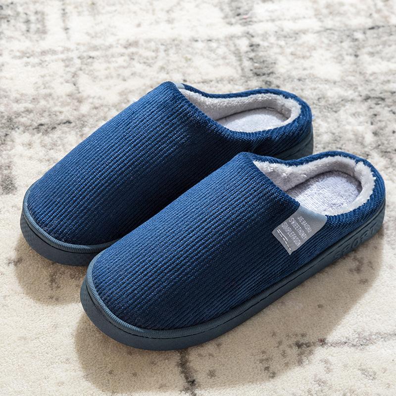Autumn and Winter Cotton Slippers Thickened Warm Plush Slippers Office Cotton Mop