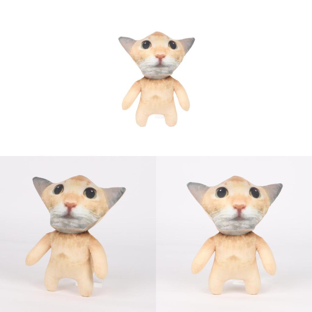 Cuter Cat Plush Dolls With Short Pile Fabric For Kids And Collectors
